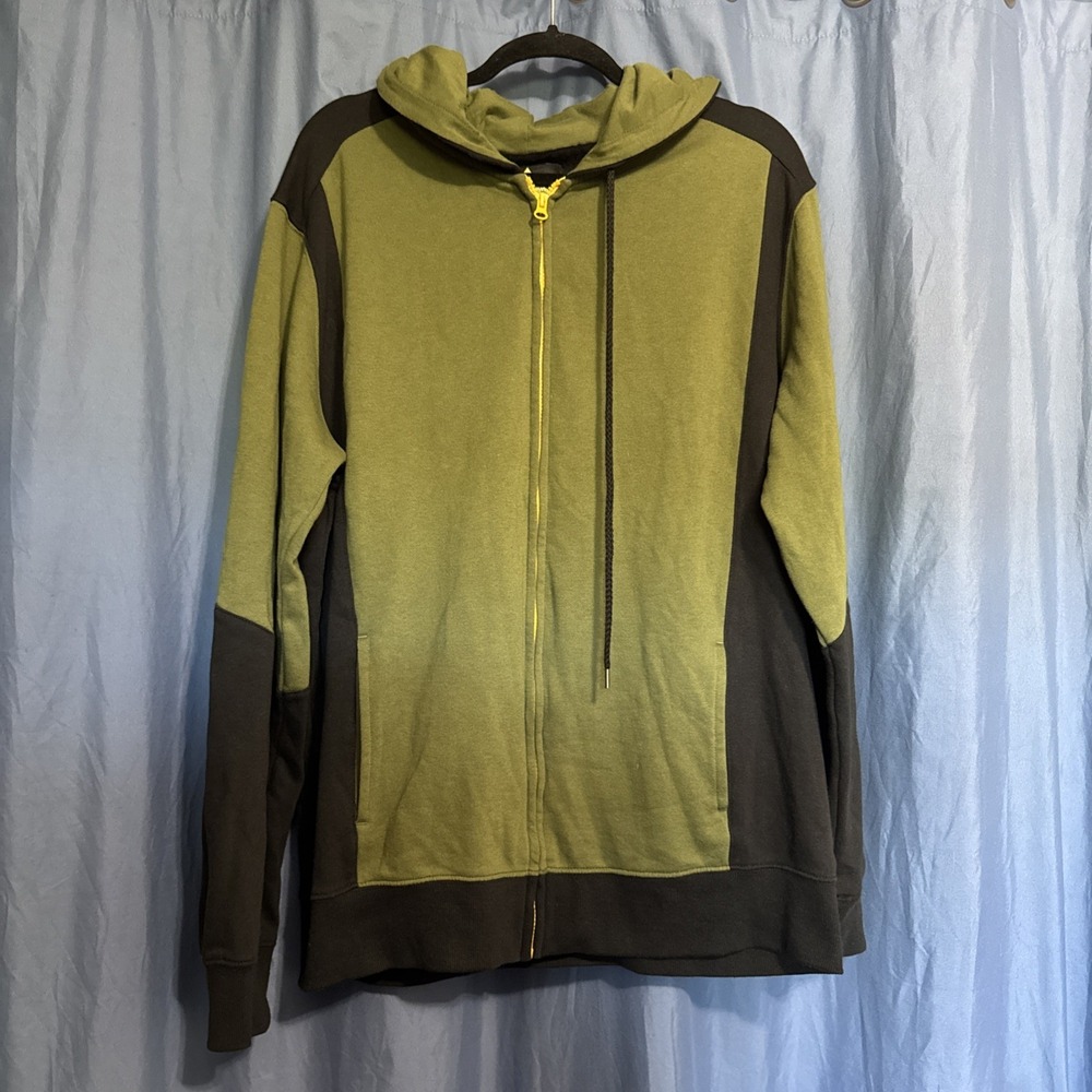 Bioworld The Legend of Zelda Skyward Sword Full-Zip Hoodie Green Black Size 3XL